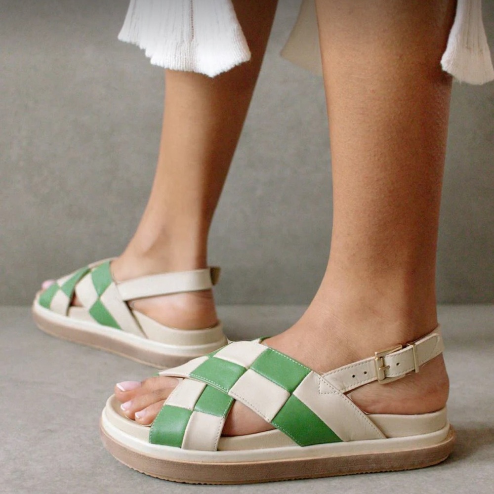 ALOHAS marshmallow scacchi shoes